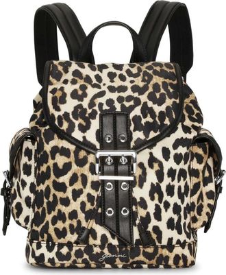 Ganni Multicolor Bucket Bag & Rugzak - Dames - Rugzakken - Veelkleurig - ONE Size - Nylon - Tassen