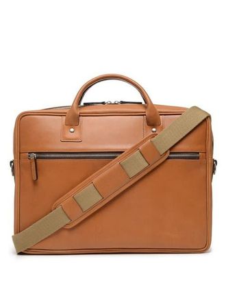 Korchmar Dylan Slim Leather Briefcase in Tan at Nordstrom