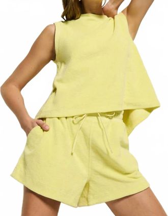 Nation Ltd Nara Muscle Tank Top In Citrus Yellow