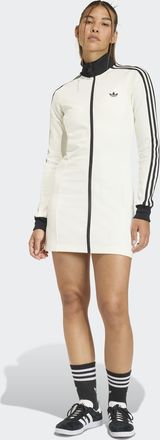 adidas Shirtkleid ADIDAS ORIGINALS CLASSIC, Damen, Gr. L, N-Gr, sanftes wei&szlig;, schwarz, Obermaterial: 60% Baumwolle, 36% Polyester, 4% Elasthan, Kleider Shirt