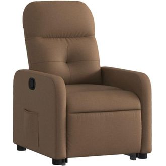 vidaXL Sill&oacute;n Reclinable Elevable De Tela Marr&oacute;n Vidaxl