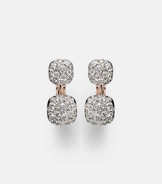 POMELLATO Orecchini Nudo in oro rosa e oro bianco 18kt con diamanti