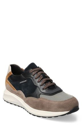 Mephisto Driss Mixed Media Sneaker in Warm Grey at Nordstrom, Size 10.5
