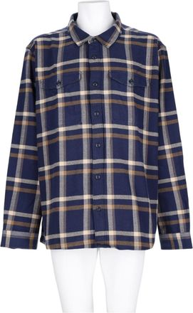 Patagonia Blue Plaid Relaxed-Fit Cotton Casual Shirt
