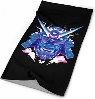 Generic Samurai Mask Japanese Multifunctional Outdoor Headwear Breathable Bandana Neck Warmer Face Mask Comfort Neck Gaiters