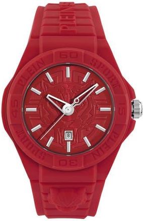 Plein Sport New Fearless Silicon Strap Watch, 46mm in Red at Nordstrom Rack