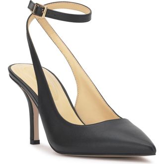 Jessica Simpson Miriale Ankle Strap Pointed Toe Pump in Black at Nordstrom Rack, Size 8.5