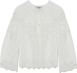 Munthe Valiance Top - Dames - Blouses - Wit - M - Polyester - Overhemden