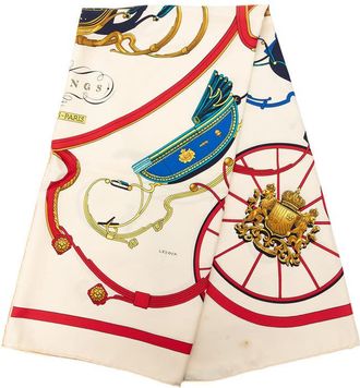 Herm&egrave;s Pre-owned Hermes Springs Silk Scarf 90 Ladies 8VG7EZO0G4EHOGS2