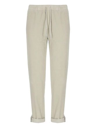PANICALE drawstring tapered trousers - women - Cotton/Lycra - 42 - Neutrals