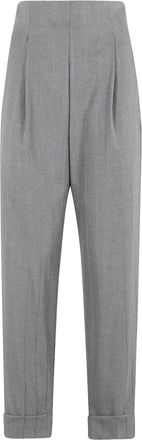 Andamane Pantaloni crop con pieghe - Grigio