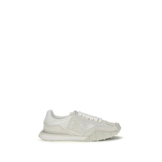 Dolce & Gabbana Witte Kalfsleren Bos Taurus Sport Sneakers