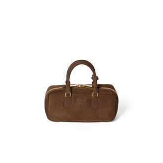Miu Miu Arcadie Suede Bag, Woman, Cocoa Brown