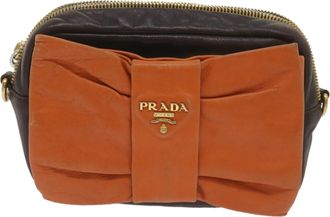 Prada Ribbon Multicolour Leather Shoulder Bag (Pre-Owned)