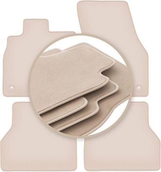 OEM Alfombrillas Premium Beige Para: Volkswagen Caddy Iv Kombivan 2020