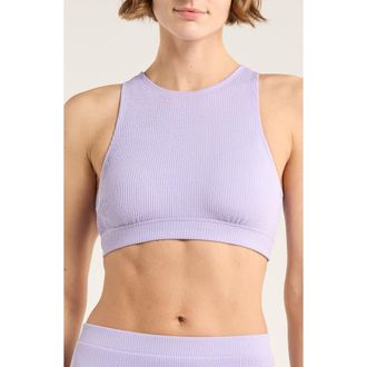 Nike Elevated Essential High Neck Bikini Top in Hydrangeas at Nordstrom Rack, Size Xx-Large