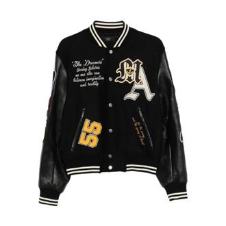 Amiri Bomber Jackets, male, Multicolor, Size: L Appliqu&eacute; Letter Bomber Jacket
