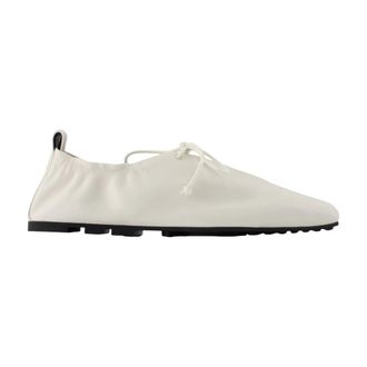Sams&oslash;e & Sams&oslash;e Laced Shoes, female, White, Size: 10 US Salilli Laced Ballerina