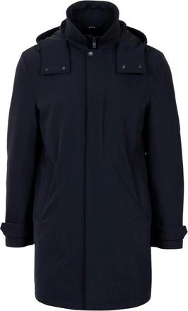 Fay Jassen, Heren, Blauw, 2Xl, Leer, Travel Stretch Jersey Morning Coat