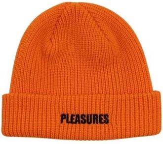 Pleasures Casual Gebreide Muts Hoed - Heren - Hoeden - Oranje - ONE Size - Accessoires