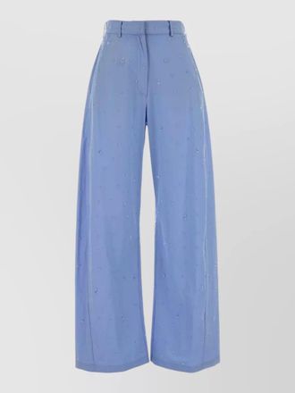 Giuseppe Di Morabito high waist poplin wide leg trousers