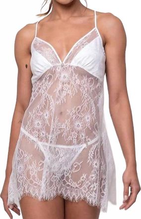 Mari M Lingerie Diva Lace Nightie In White