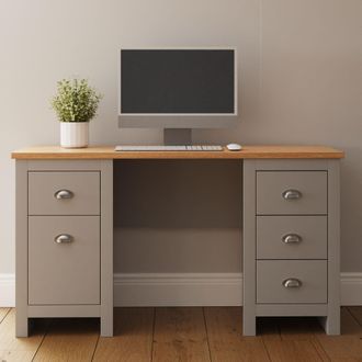 GFW Lancaster Study Desk in Grey