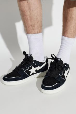 A Bathing Ape Sports Shoes With Logo, Mens, Black