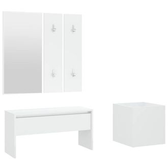 Berkfield Home Hallway Furniture Set White Engineered Wood