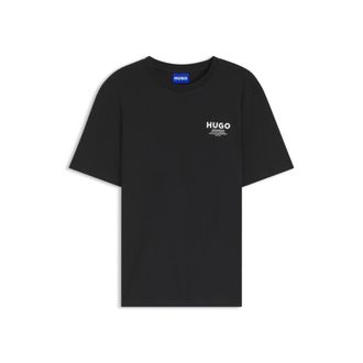 HUGO BOSS Regular-fit cotton T-shirt with logo print