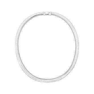 Numbering Accessoires, Heren, Grijs, ONE Size, Lange Dubbele Ketting