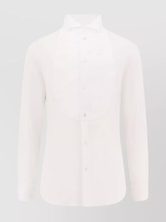 Giorgio Armani cotton wing collar tuxedo shirt