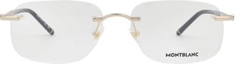 Montblanc Demo Rectangular Mens Eyeglasses MB0071O 003 58