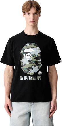 A Bathing Ape STA Over Print 1st Camo Tee - Heren - T-shirts - Zwart - 2XL - Katoen - Tops