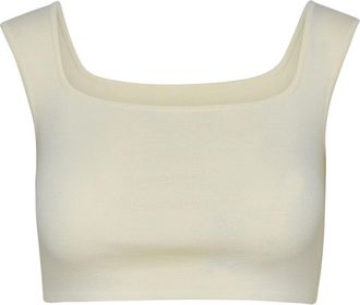 Max Mara Ivory Cotton Lightening Top