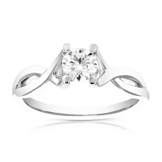 Vir Jewels 1 cttw Lab Grown Diamond Engagement Solitaire Ring in 14K White Gold For Women