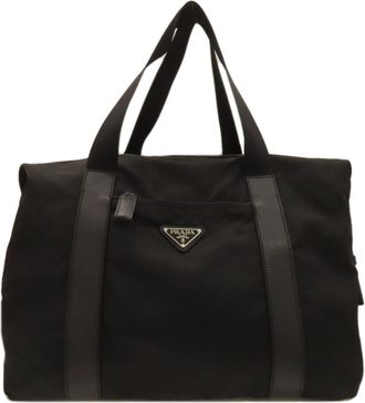 Prada Black Nylon Tote Bag (Pre-Owned)