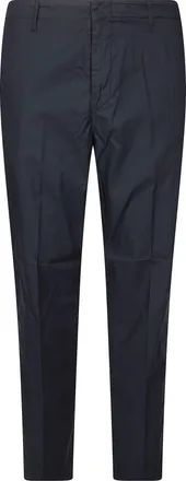 Dondup Black Raso Carrot Matte Trousers