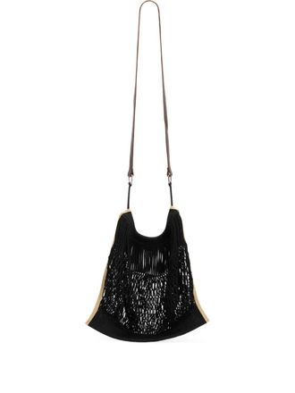 Christophe Lemaire Filt mesh-detail shoulder bag - Black