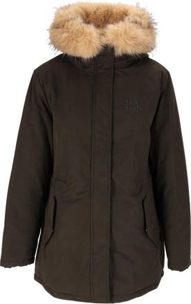 MC2 Saint Barth Parka met synthetische bontkraag - Dames - Parka Jassen - Groen - M - Jassen