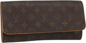 Louis Vuitton Pre-owned Wallets, female, Brown, Size: ONE SIZE Pre-owned Vintage Canvas Wallet
