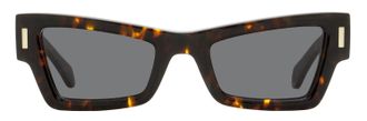 Ferragamo SF2006S Cat-Eye Rivet Sunglasses - Tortoise