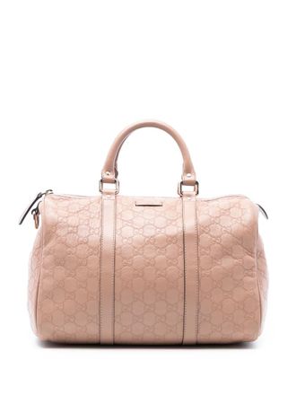 Gucci 2016-2025 Medium Guccissima Joy boston bag - women - Calf Leather - One Size - Pink
