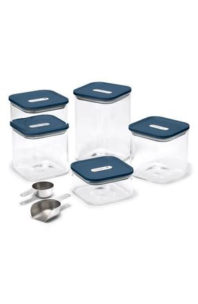 Caraway Set of 5 Airtight Storage Containers in Navy at Nordstrom