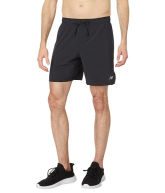 New Balance Mens RC 7 Shorts, Black, XL