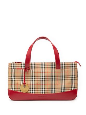 Burberry 2000-2017 Haymarket Check Canvas handbag - Marrone