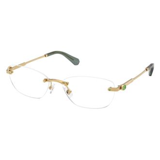 Swarovski Glasses, female, Yellow, Size: 56 MM Round Optical Frame