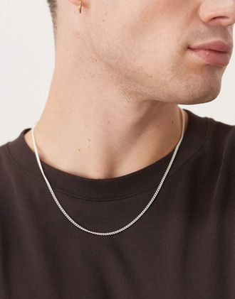 Arket Collana a catenina sottile premium in argento sterling