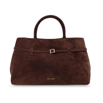 Manu Atelier Handbags, female, Brown, Size: ONE SIZE Stylish Bags with Metal Buckle Strap