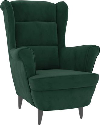 vidaXL Sill&oacute;n De Terciopelo Verde Oscuro Vidaxl